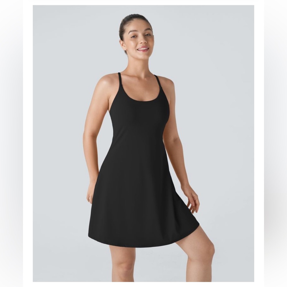 HALARA Softlyzero Plush Backless Active Dress-Longer Length-Easy Peezy Edition